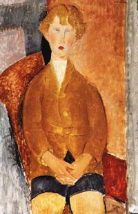 Boy in Short Pants, Amedeo Modigliani